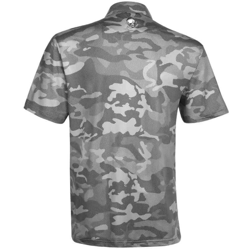 Camo X Cool-Stretch Golf Shirt (Grey)