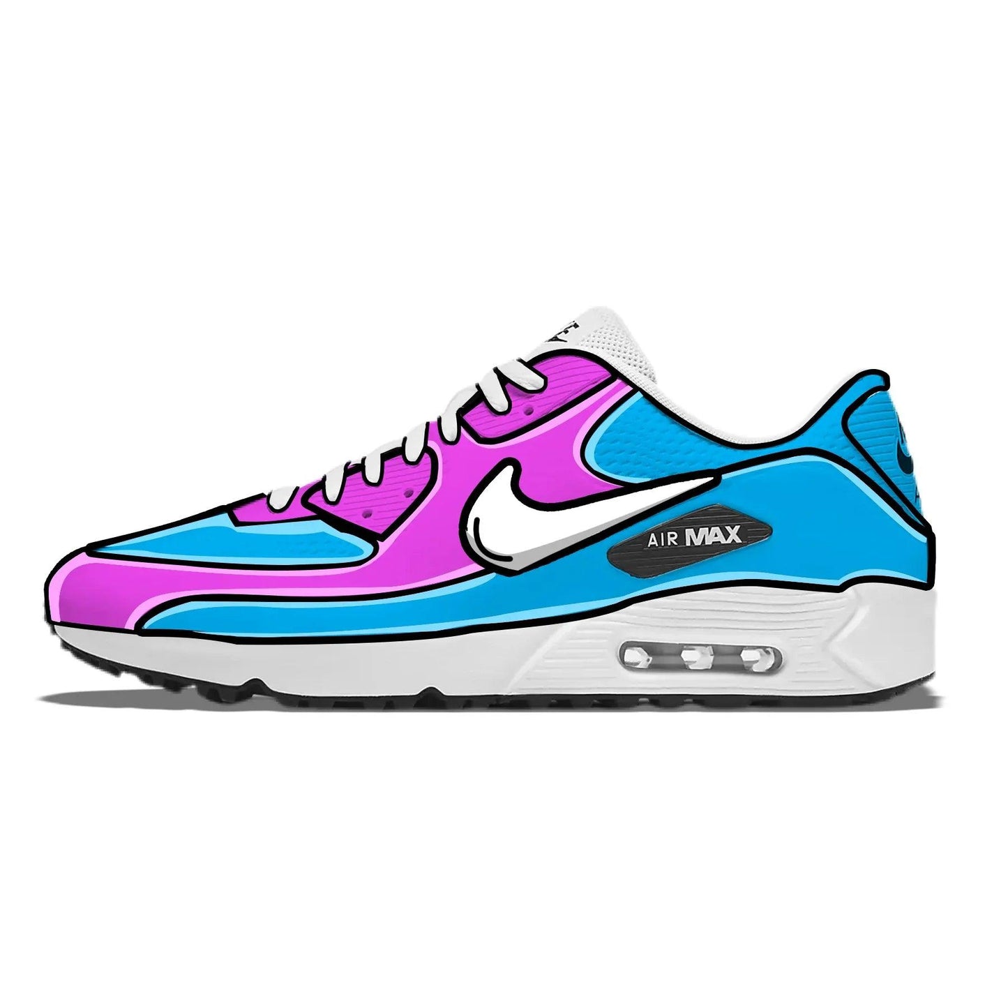 cotton-candy-cartoon-nike-air-max-90-g-golf-shoes-sneakers-266 - GOLF LEAGUE
