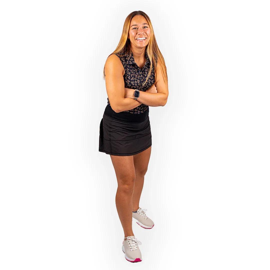 dark-floral-womens-sleeveless-polos-423546 - GOLF LEAGUE