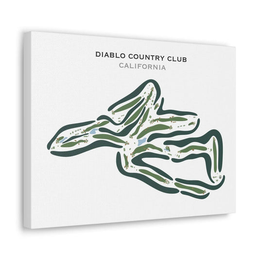 Diablo Country Club Golf Course, California - Printed Golf Courses