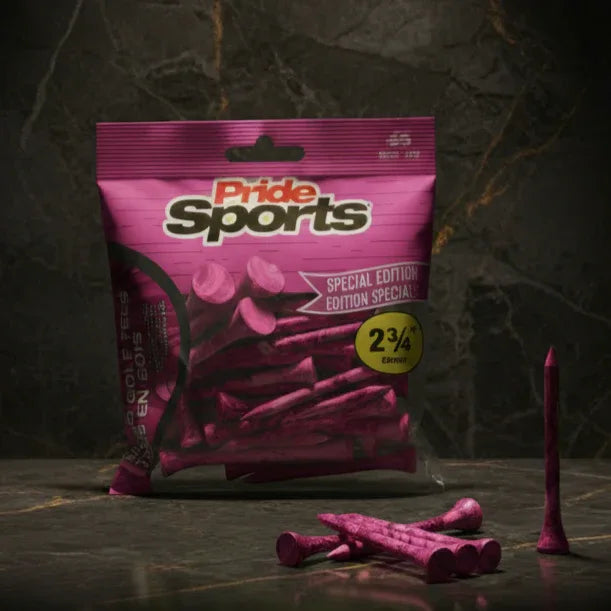 Pridesports Paint Splatter Wood Golf Tees – Colorful 45-Pack