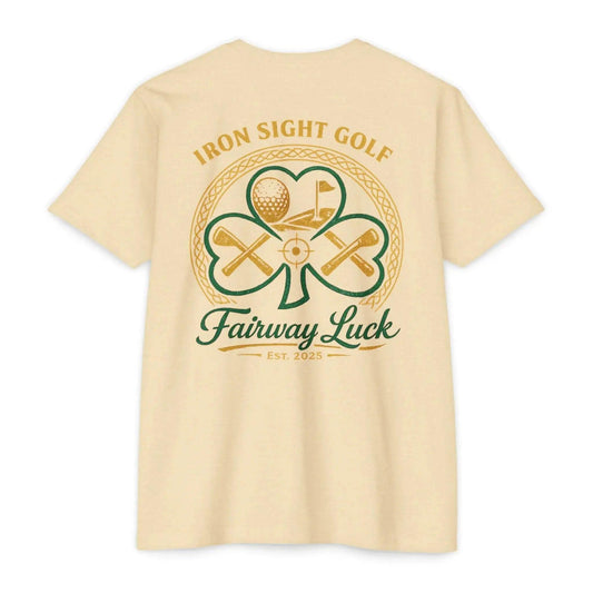 Fairway Luck Shamrock Golf T-Shirt — Iron Sight Golf