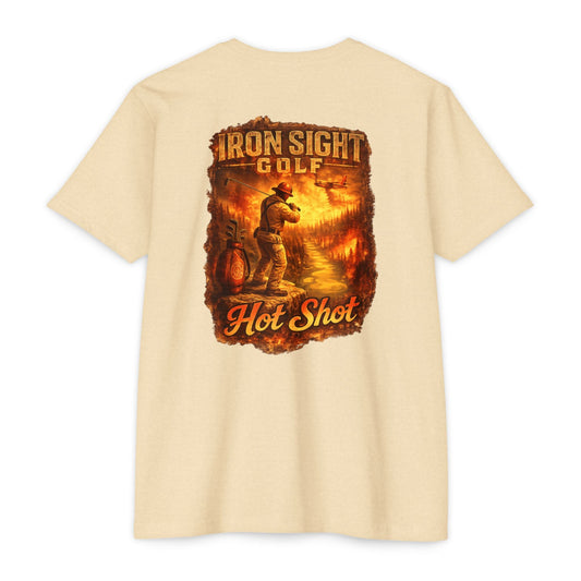 Hot Shot Firefighter Golf T-Shirt — Iron Sight Golf