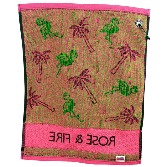 Flamingo Golf Towel