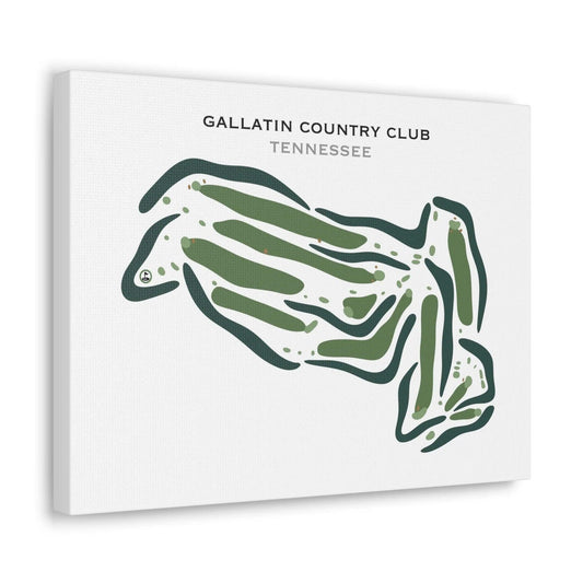 Gallatin Country Club, Tennessee - Printed Golf Courses