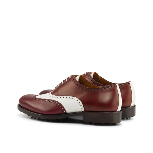 golong-full-brogue-golf-shoes-ii-wholesale-burgundy-white-wingtip-313 - GOLF LEAGUE
