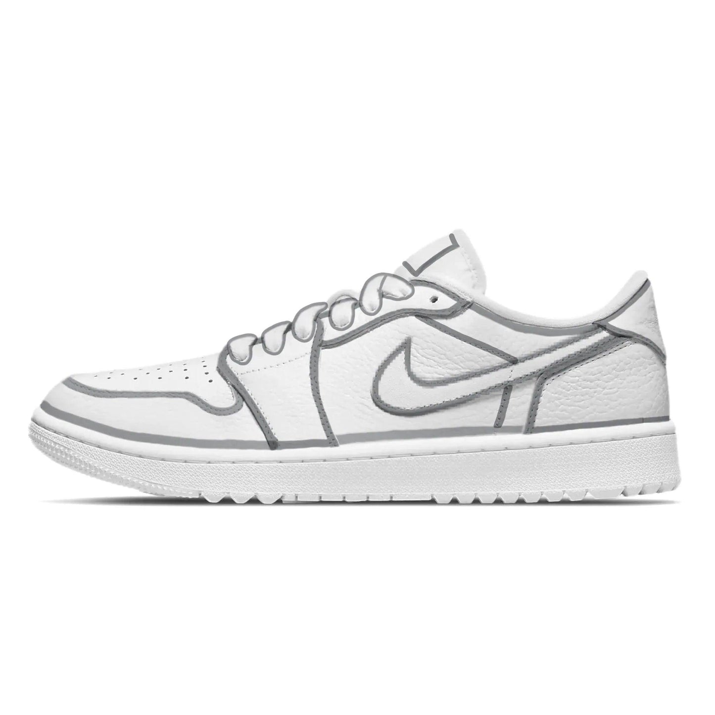 gray-lines-jordan-1-golf-shoes-sneakers-521 - GOLF LEAGUE