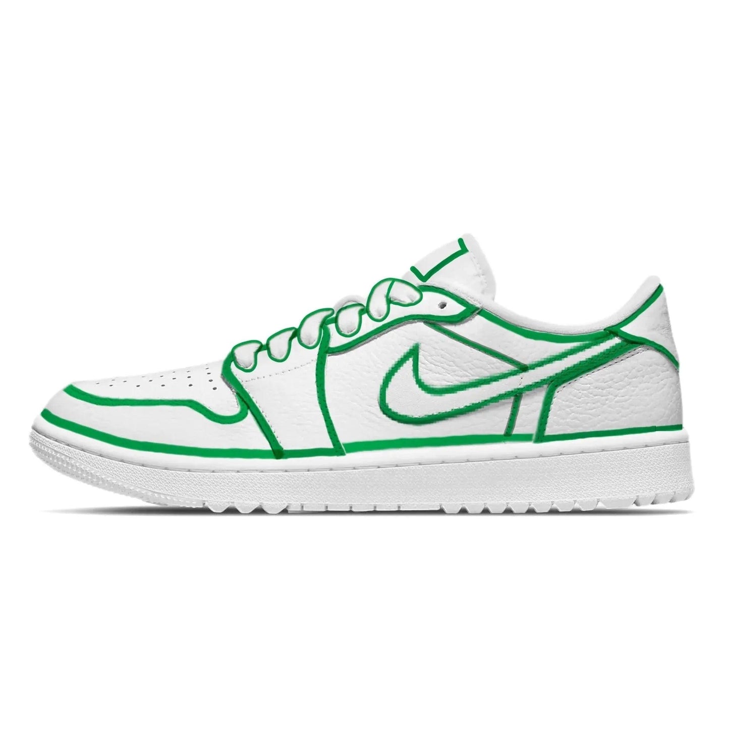 green-lines-jordan-1-golf-shoes-sneakers-491 - GOLF LEAGUE