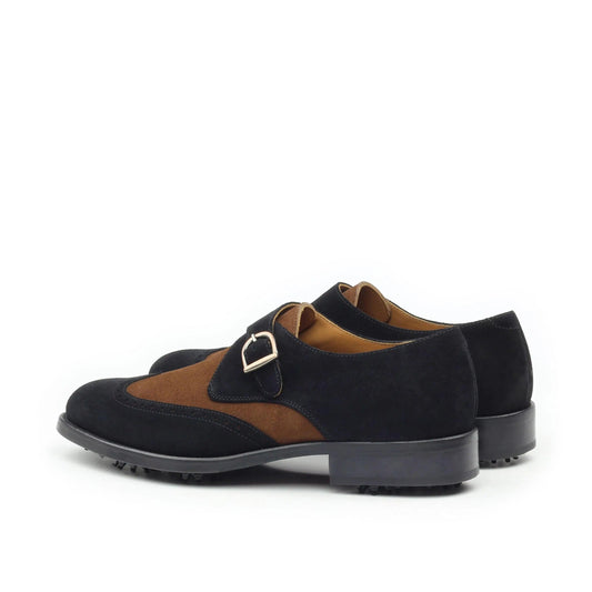 hagen-single-monk-golf-shoes-men-gulf-black-brown-strap-453 - GOLF LEAGUE