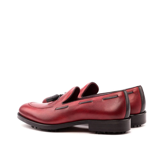 harbor-loafer-golf-shoes-men-burgundy-leather-tassel-loafers-214 - GOLF LEAGUE