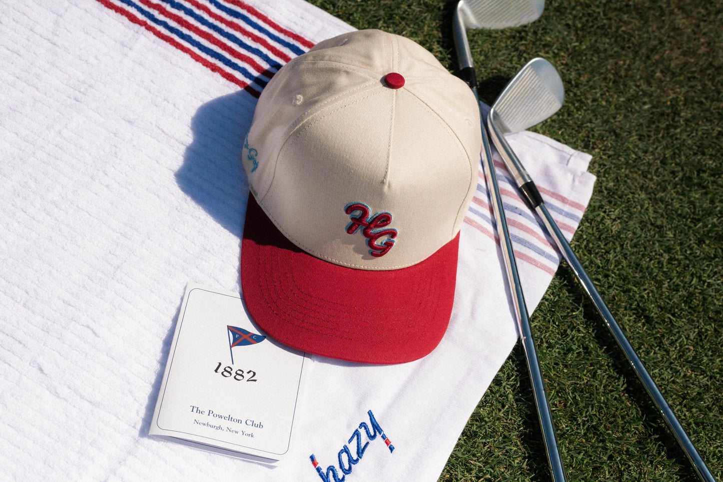 “HG” Icon Cardinal and Bone SnapBack Hat