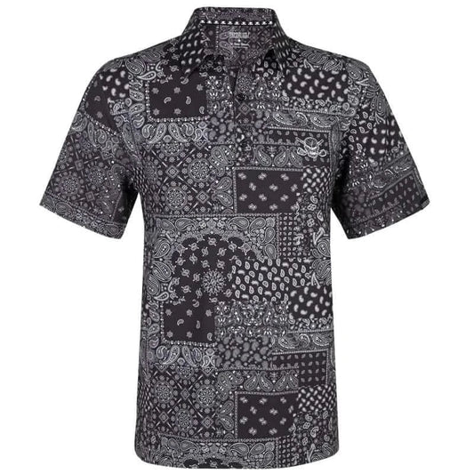 Hustler Cool-Stretch Men's Golf Shirt (Black)