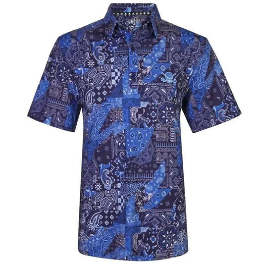 Hustler Cool-Stretch Men's Golf Shirt (Blue)