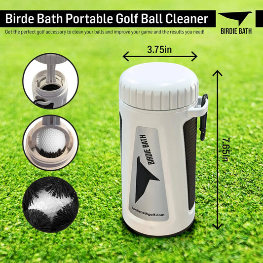 Birdie Bath: Portable Golf Ball Cleaner - Ultimate Personal Golf Ball Washer - GOLF LEAGUE
