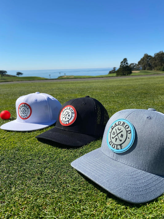 Dadbod Golf 3-D Logo Trucker (Black) - GOLF LEAGUE