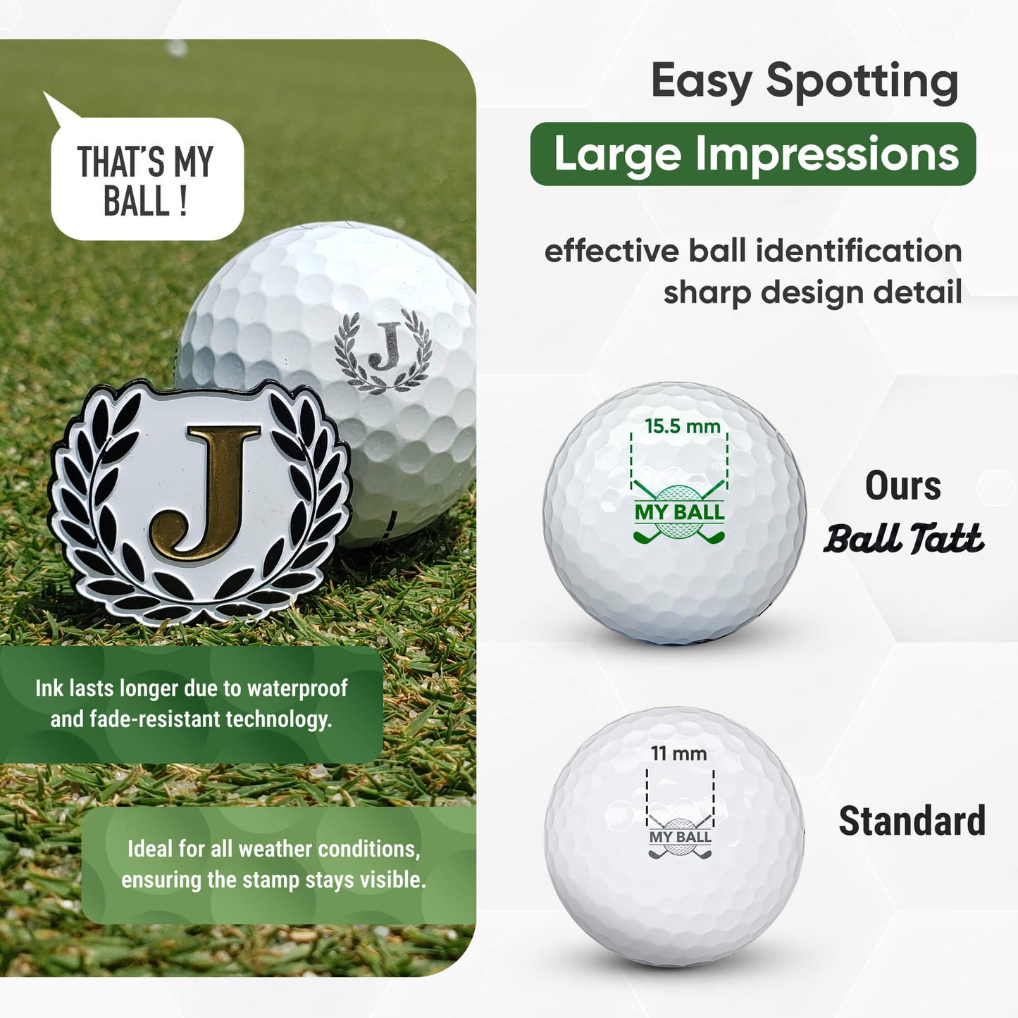 J Monogram & Ball Marker