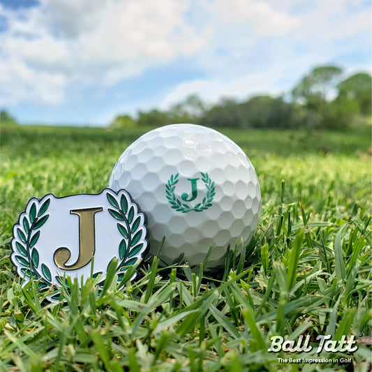 J Monogram & Ball Marker - Green