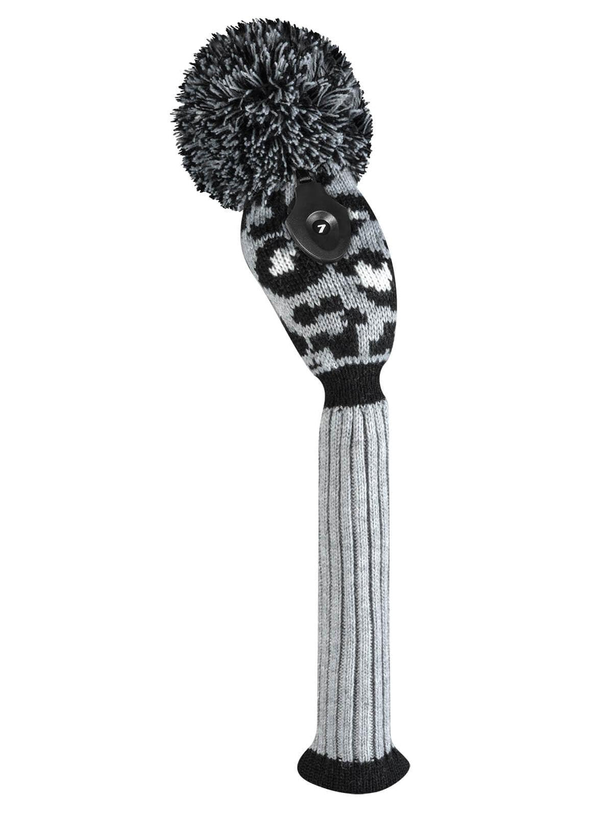 Gray Leopard Knit Hybrid Headcover - Just4Golf