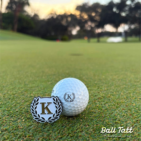 K Monogram Ball Marker Set