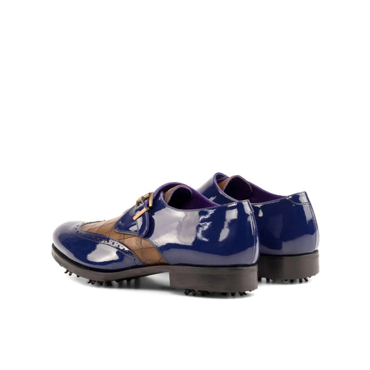 lambo-single-monk-golf-shoes-ii-wholesale-blue-brown-789 - GOLF LEAGUE