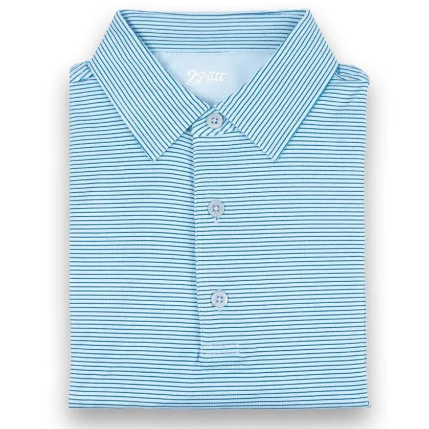 light-blue-stripe-mens-polo-405856 - GOLF LEAGUE