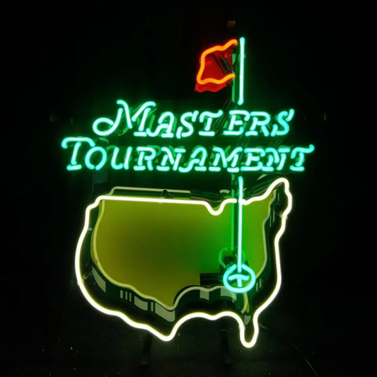Masters Tournament Golf Logo Neon Signs Light - GOLF LEAGUE