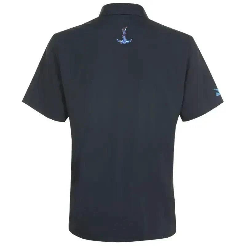 The Birdie Cool-Stretch Men's Golf Shirt (Black)