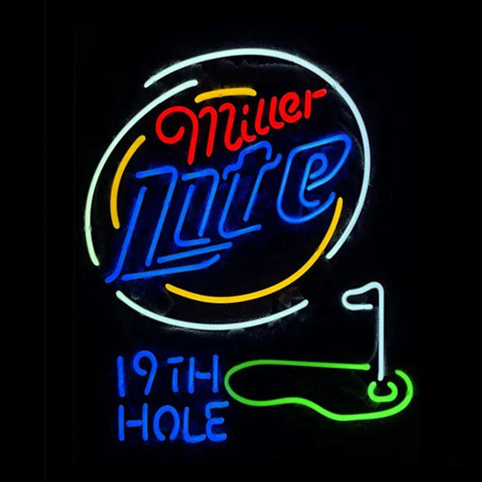 miller_lite_19th_hole_golf_neon_sign_tube_IMG_0265 - GOLF LEAGUE
