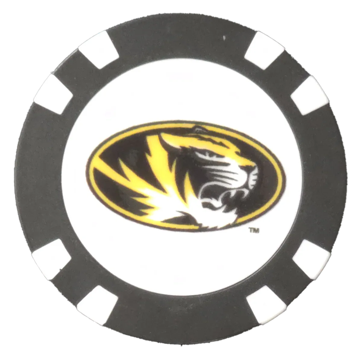 Officially Licensed Missouri Tigers Poker Chip Ball Marker - GOLF LEAGUE