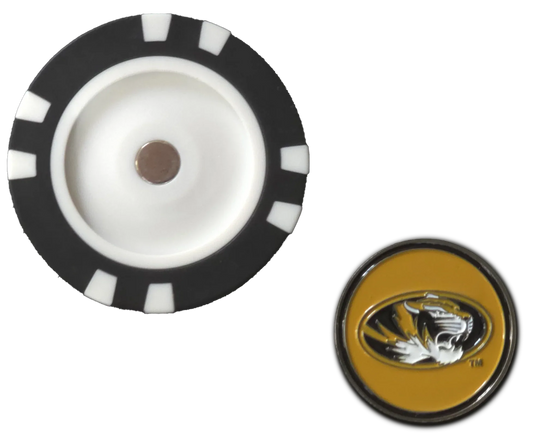 Officially Licensed Missouri Tigers Poker Chip Ball Marker - GOLF LEAGUE