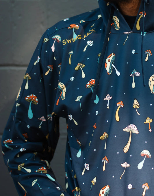 Golf Magic Mushrooms Men's Performance Hoodie - GOLF LEAGUE