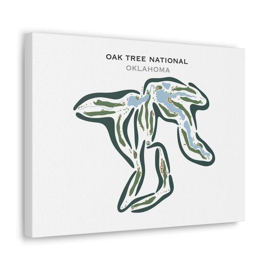 Oak Tree National, Oklahoma - Printed Golf Courses