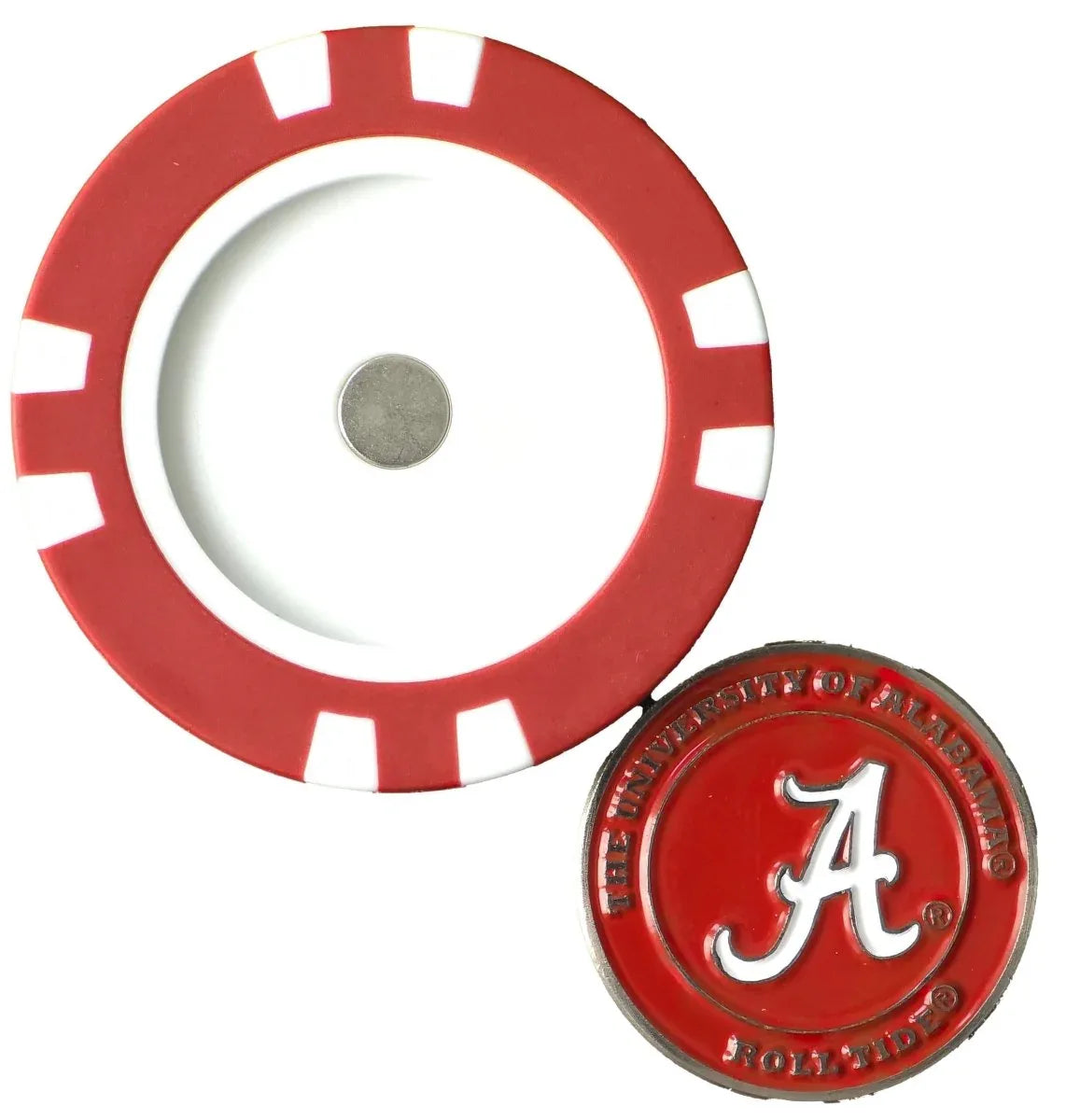 Officially Licensed Alabama Crimson Tide Poker Chip Ball Marker - GOLF LEAGUE