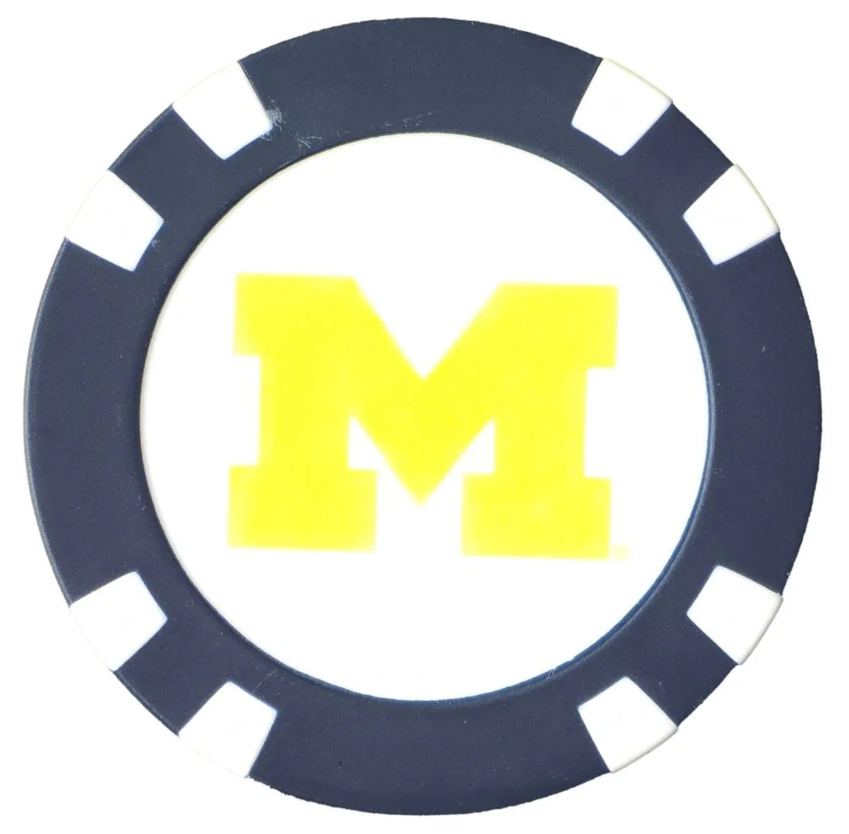 Officially Licensed Michigan Wolverines Poker Chip Ball Marker - GOLF LEAGUE