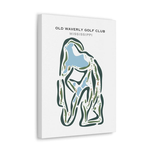 Old Waverly Golf Club, Mississippi - Printed Golf Courses