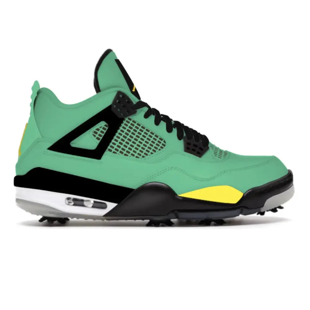"Oregon" Jordan 4 Retro Golf Shoes