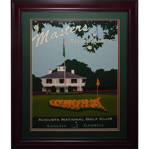 Masters Golf Tournament Deluxe Framed Clubhouse Poster