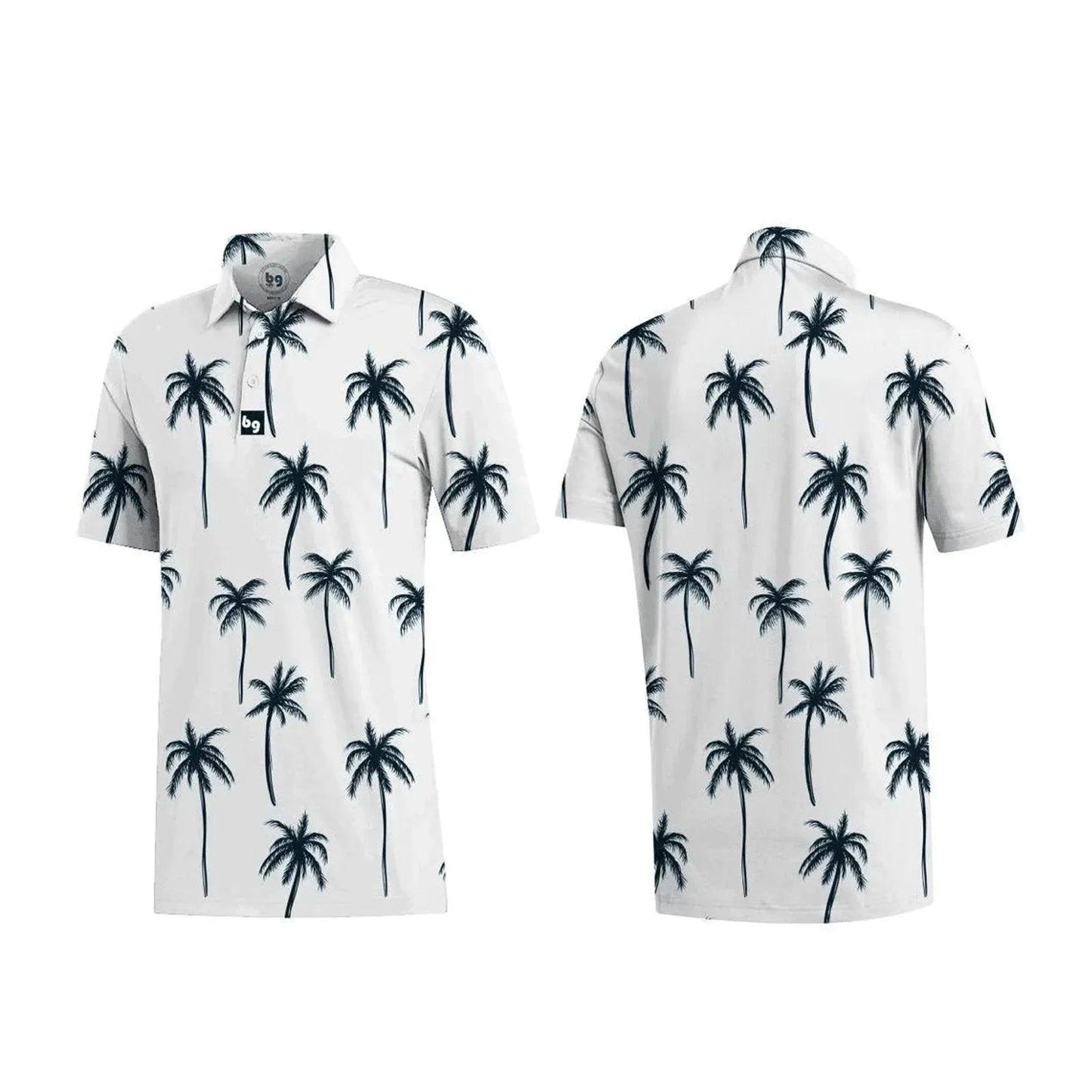 palm-tree-mens-polo-671032 - GOLF LEAGUE