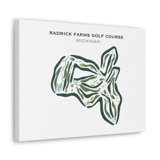 Radrick Farms Golf Course, Michigan - Printed Golf Courses