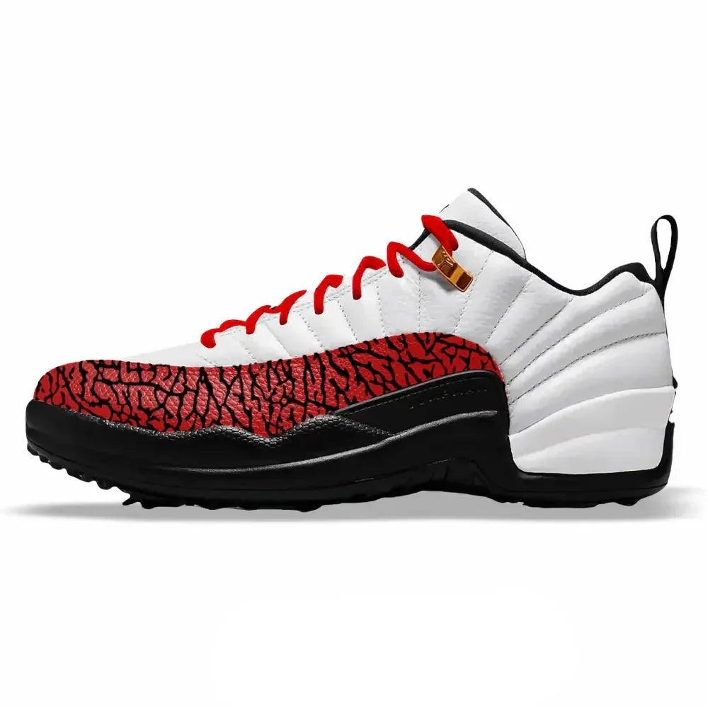 red-elephant-jordan-12-retro-golf-shoes-cleats-317 - GOLF LEAGUE