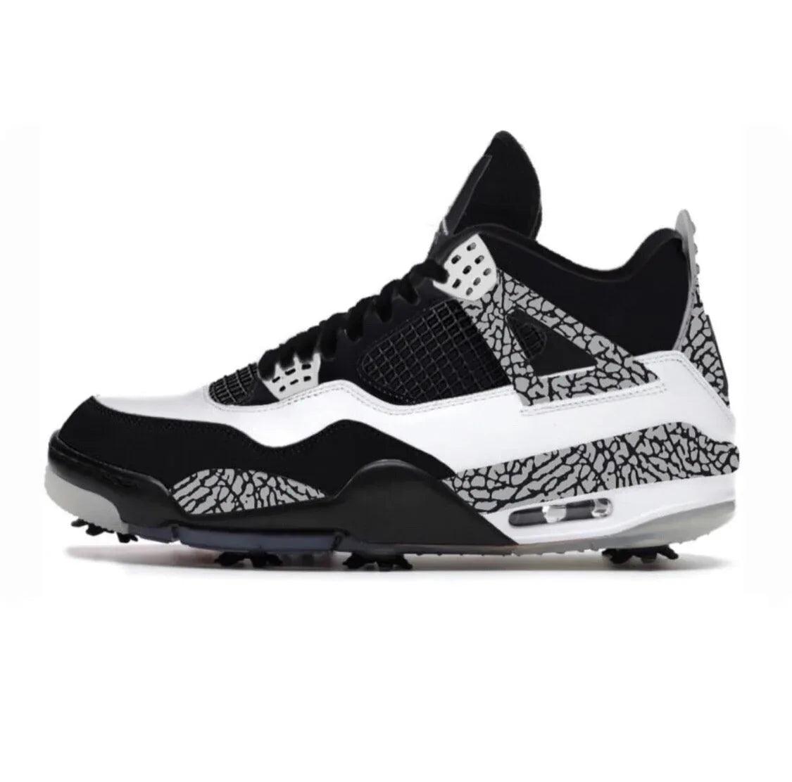 reverse-cement-jordan-4-retro-golf-shoes-cleats-742 - GOLF LEAGUE