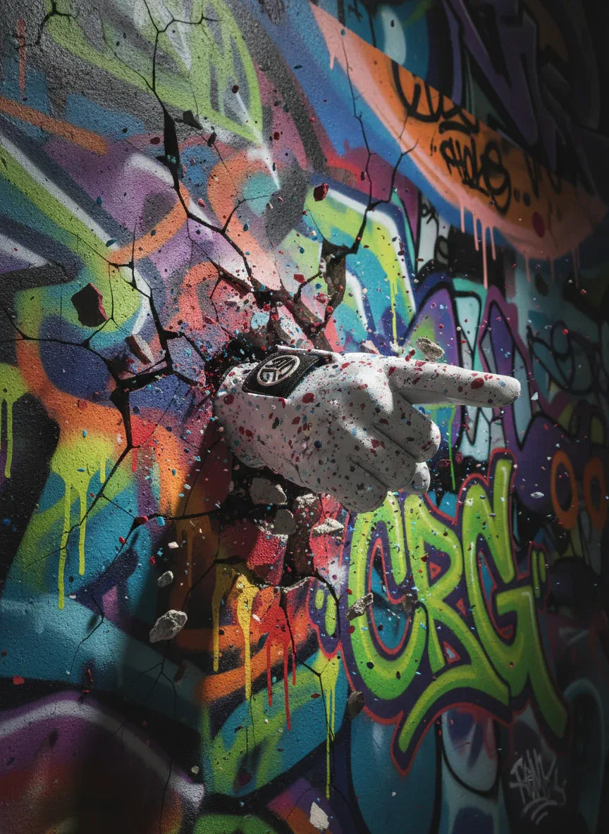 Splatter CRG Golf Glove – Limited Drop| Premium Leather - GOLF LEAGUE