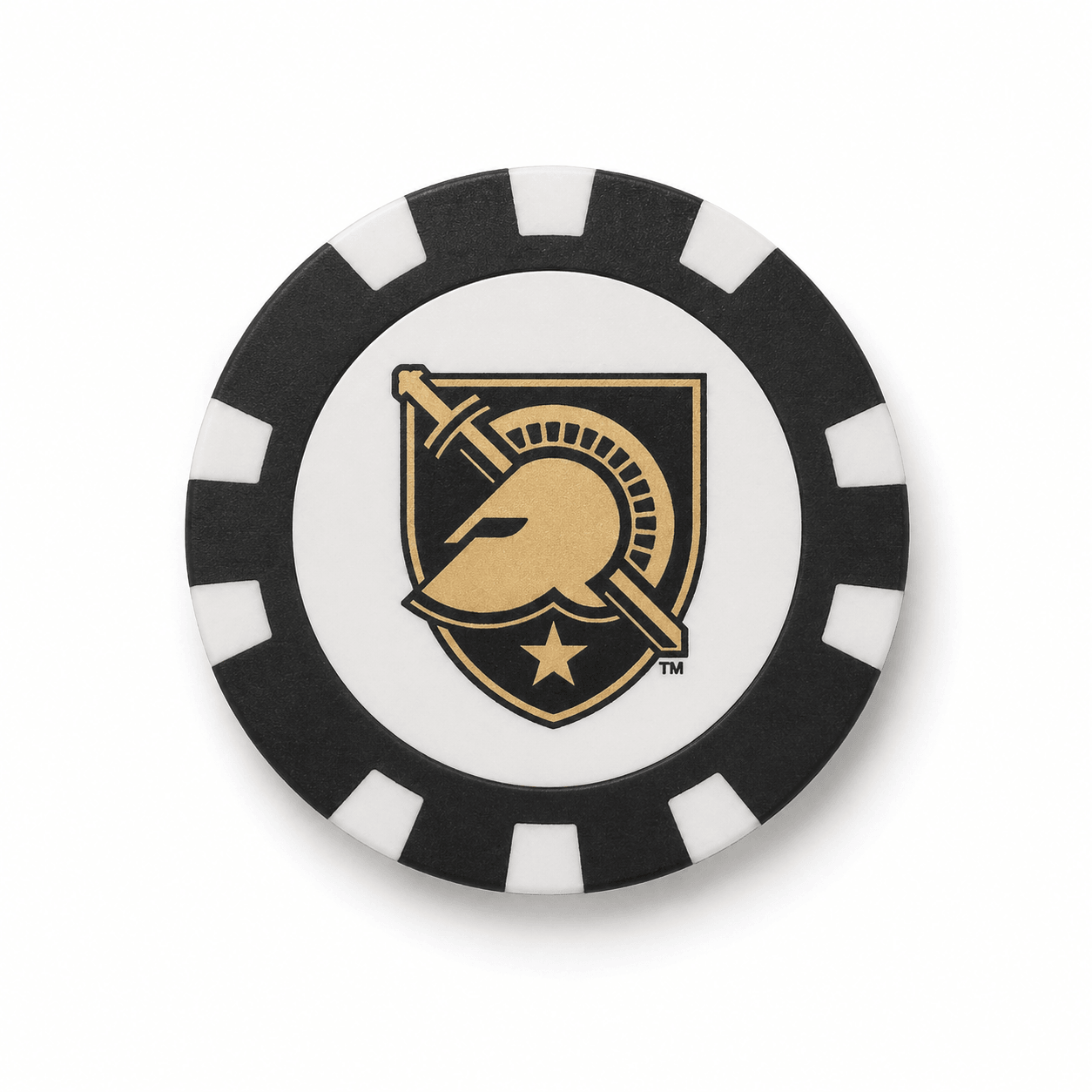 Officially Licensed Military Academy Black Knights Poker Chip Ball Marker