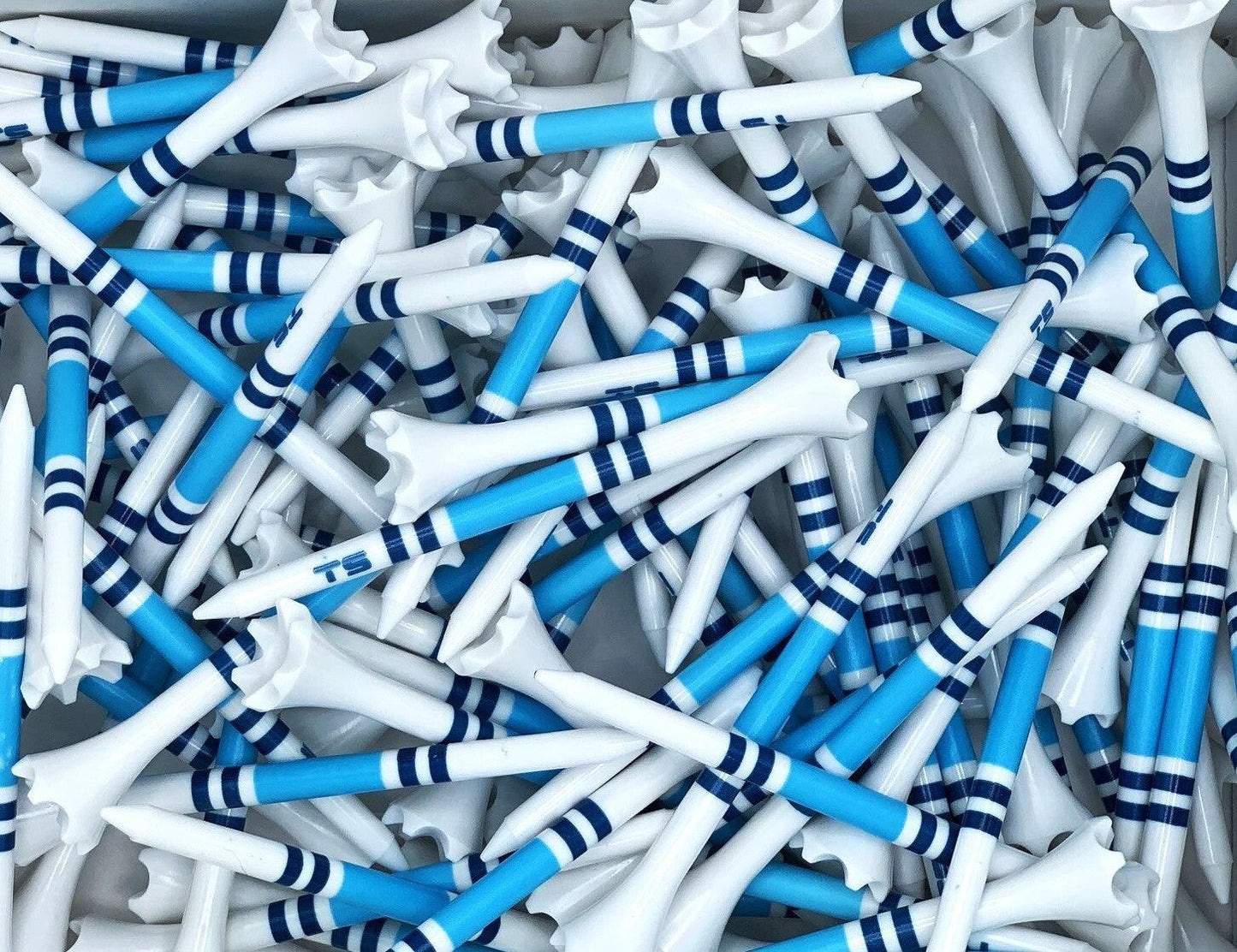 Truestrike 3 1/4" Navy & Blue Striped Golf Tees – Made in USA