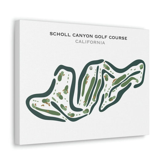 Scholl Canyon Golf Course, California - Printed Golf Courses