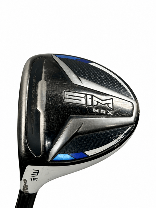 TaylorMade SIM MAX 3 Wood 15° HZRDUS 70g 6.0 Stiff LH (Used)