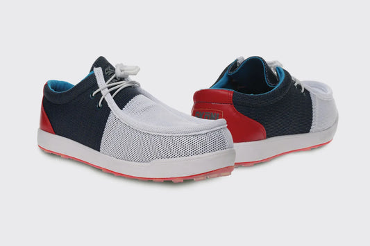 SKŌNI Men's Golf Shoe - Red/White/Blue - GOLF LEAGUE
