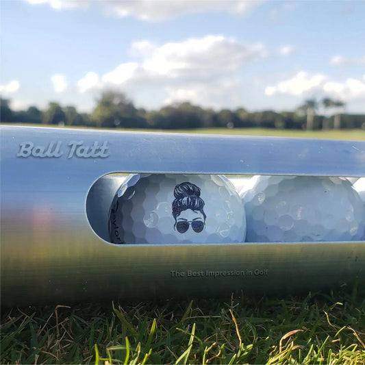 sporty-girl-ball-tatt-stamper-golf-course - GOLF LEAGUE
