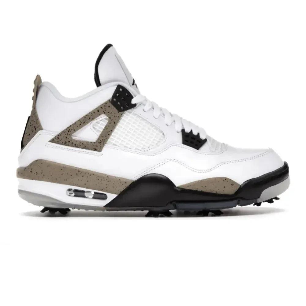 stone-cement-jordan-4-retro-golf-shoes-cleats-856 - GOLF LEAGUE