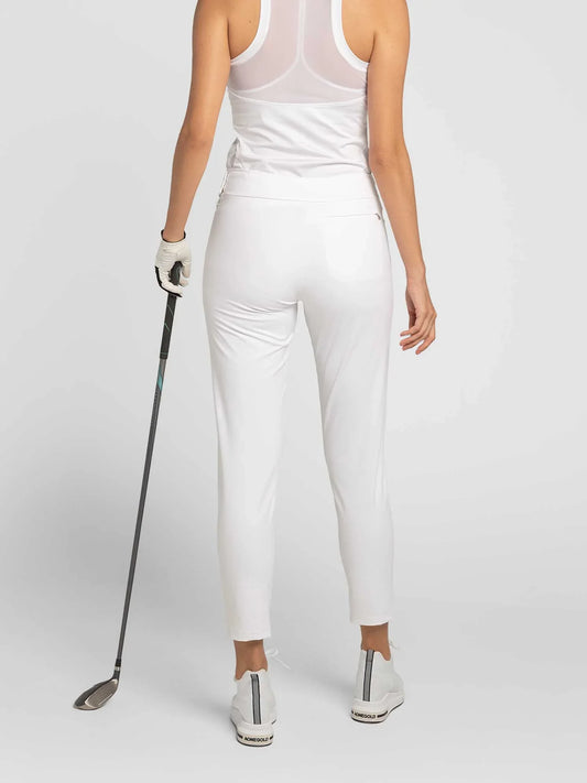 Stylish Women's Golf Pants - Fitted Design with Moisture-Wicking - White - GOLF LEAGUE
